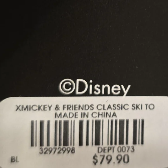 Box Lunch Disney Mickey & Friends Ski Tote with matching wristlet and dust bag. - Picture 4 of 4